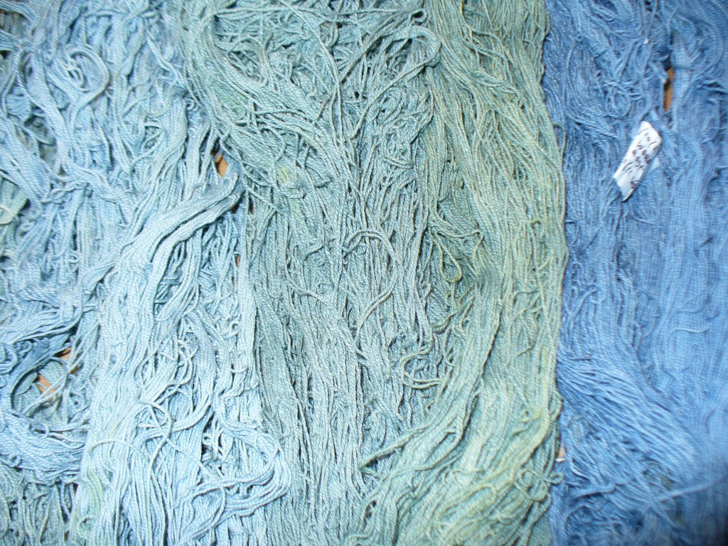 woad overdyed with weld