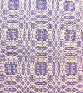 madder-dyed pattern weft with purple tabby